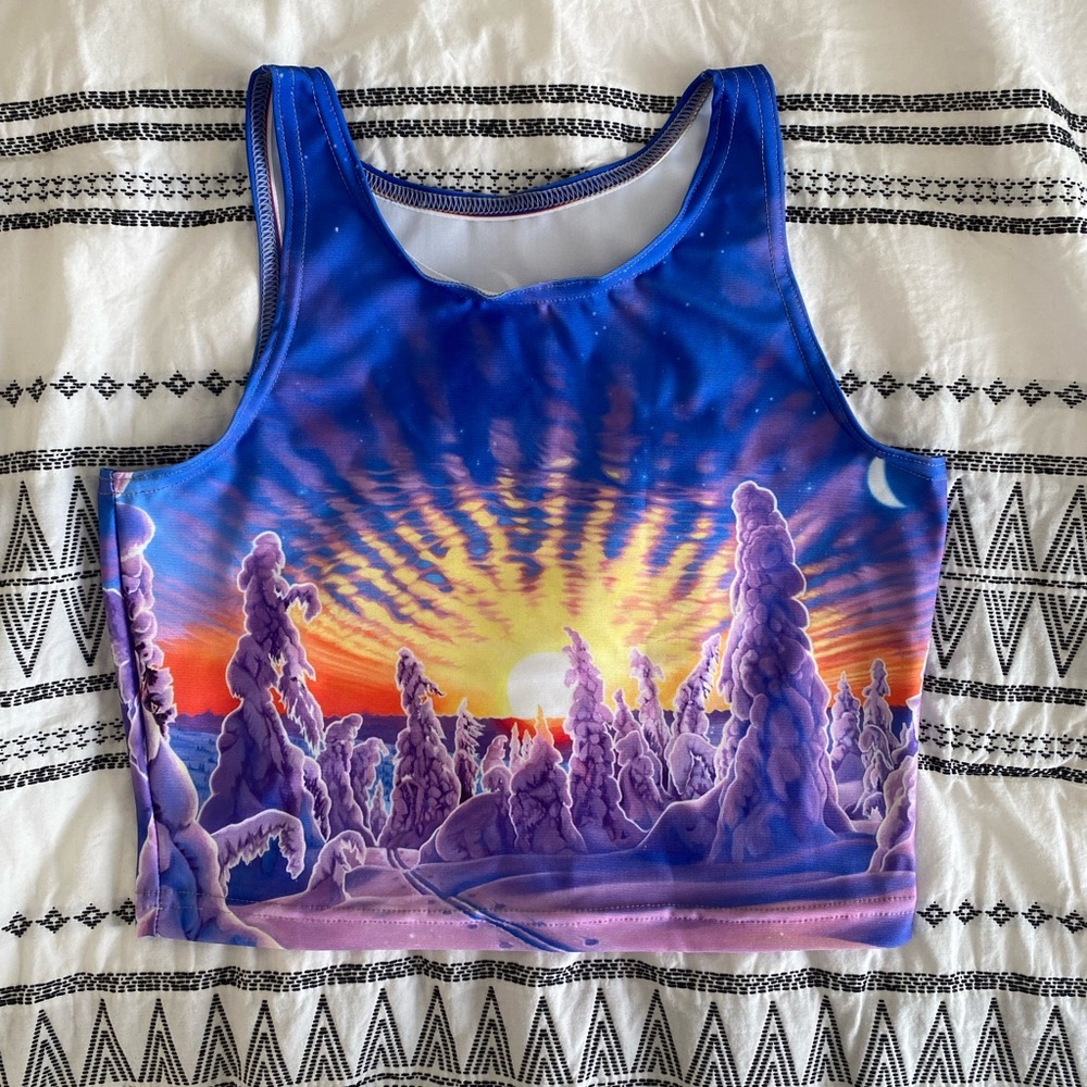 NWOT Rachel Pohl Art Snow Ghost Eco Crop Medium
